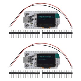 DORHEA 2PCS ESP32 OLED WiFi Kit V3 0.96” OLED Development Board ESP-32 USB Type-C 0.96 Inch Display WiFi Bluetooth Internet Development Board