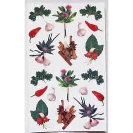 Mrs. Grossman’s Mrs Grossman 4x6 inch 'Herbs and Spices' Sticker Sheet (Vintage-Retir