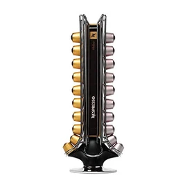 prepara Nespresso Capsule Coffee Holder, Stainless Steel, BPA Free, Holds 50 Pieces (Silver, Silver)