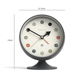 Newgate Spheric Alarm Clock Blizzard Grey
