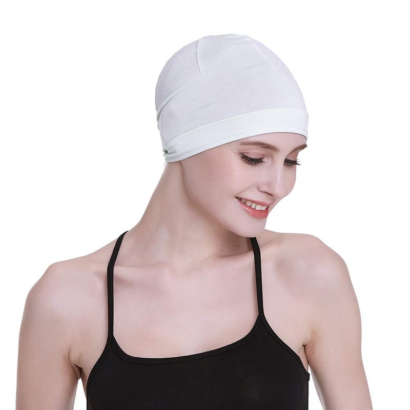 FocusCare Bamboo Sleep Cap for Hair Loss Home Head Cover