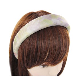 axy Wide Headband with Fabric Padded and Floral Pattern - Beautiful Headband Hair Accessories Hair Band HRK14 (Pattern 3, Wide)