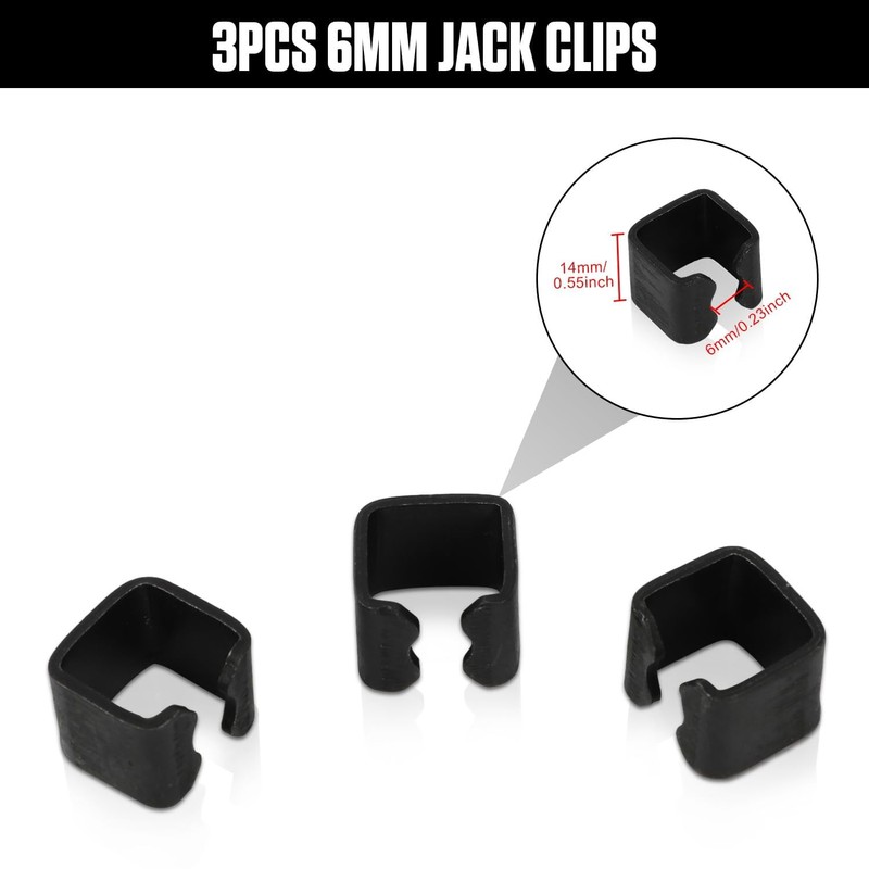 Trolley Jack Replacement Parts, 6 Pieces 2T Horizontal Car Floor