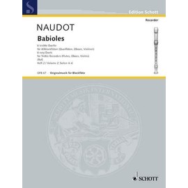 Babioles: Six easy Duets. op. 10. 2 treble recorders (flutes, oboes, violins). Partition d'exécution. (Vol. 2)