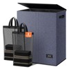 SOLEDI Large Double Laundry Hamper with Lid, Collapsible Clothes Hamper