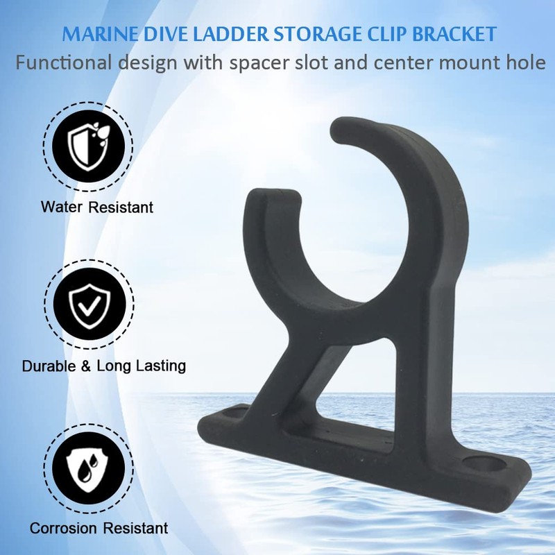 Marine Dive Ladder Storage Clip Bracket - Hook Spring Clamp