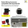 Radio Wiring Harness Compatible with Hyundai 2009-2015/Kia2009-2019,Stereo Installation Wire Harness