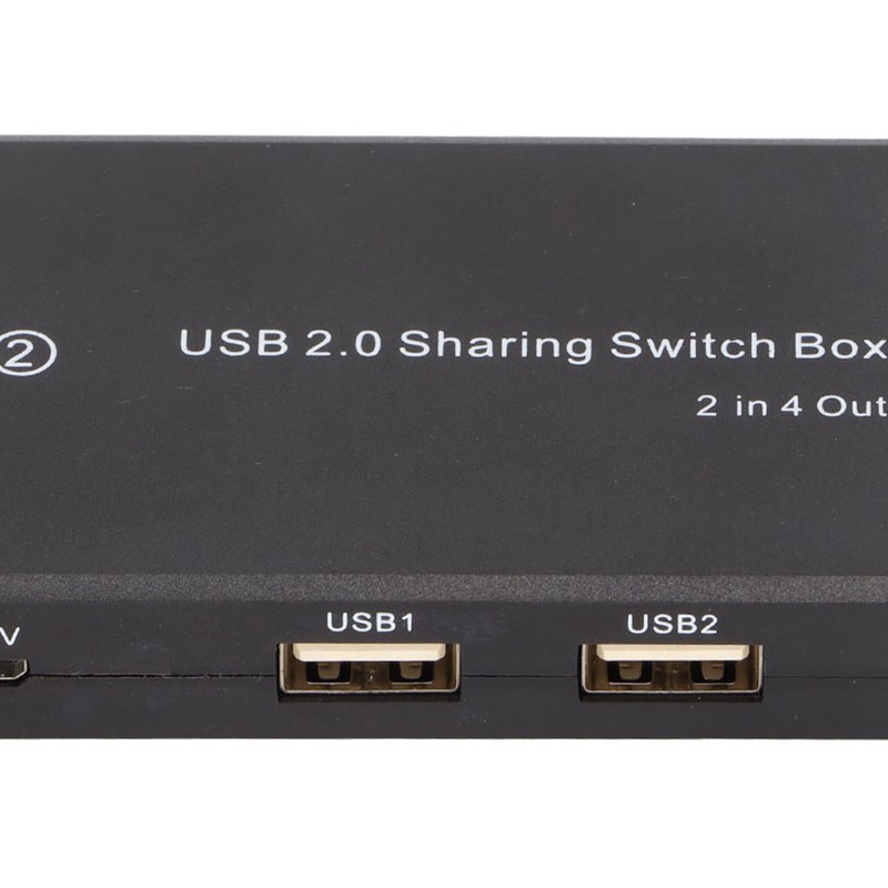 USB 2.0 Switch Selector 2 in 4 Out Great Compatibility