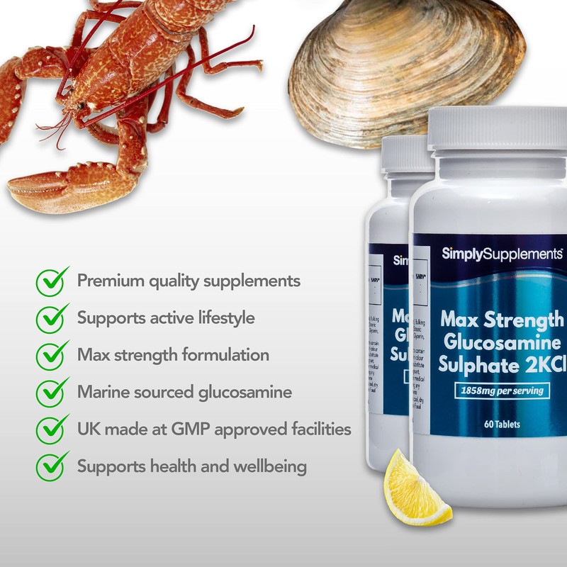 Maximum Strength Glucosamine Sulphate 2KCl | 1858mg Per Serving |