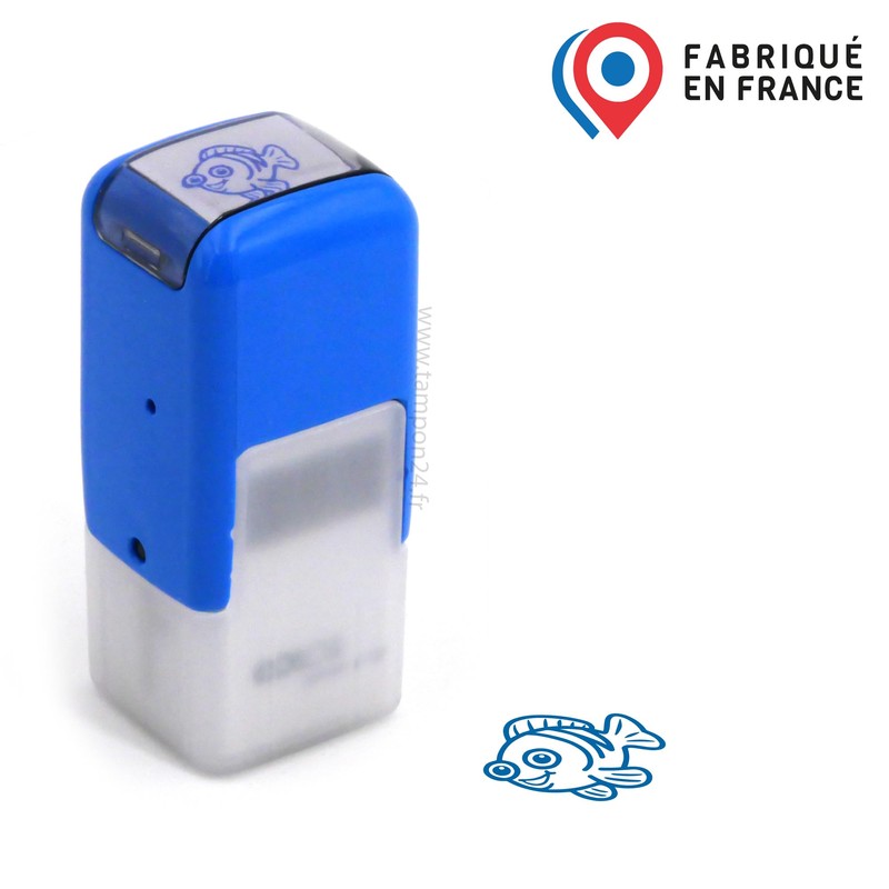 Funny Fish Stamp | 11 mm | Ink Pad with