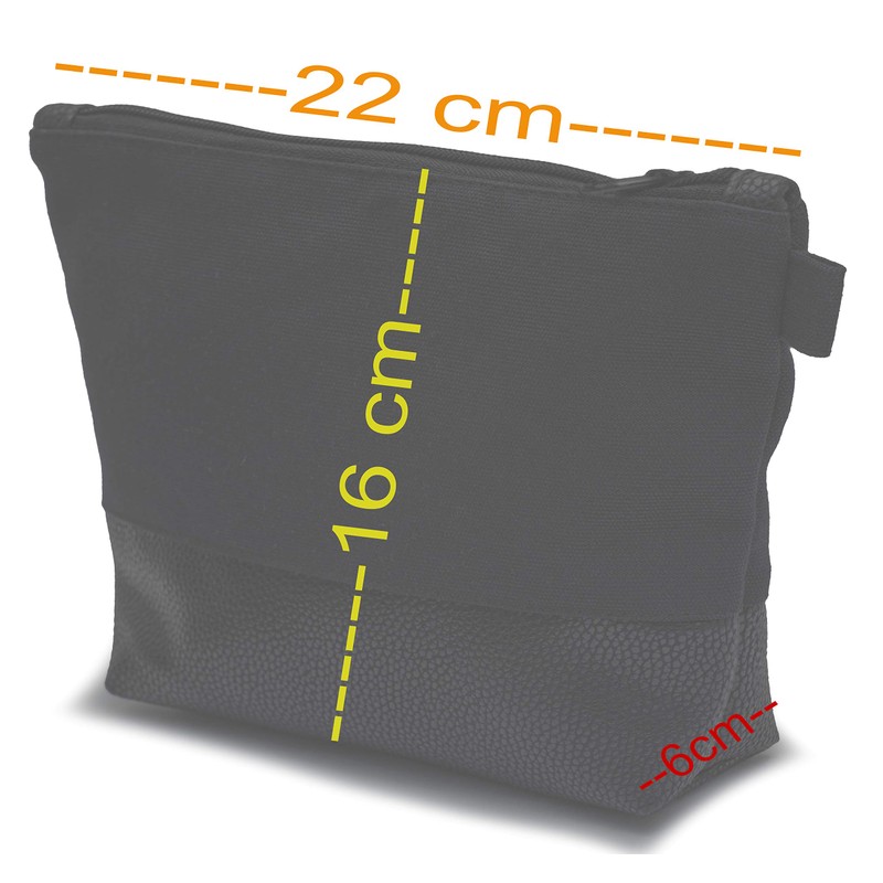 Leon By Bers Cosmetic Make-Up Bag, Toiletry Bag, Cotton Makeup