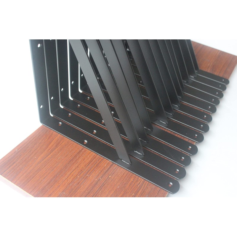12 Pack L18" x H 12" Black Heavy Duty Shelf