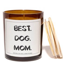 Best Dog Mom Candle, Dog Mom Gifts for Women - Lavender & Eucalyptus, Crafted by Natural Soy Wax & Natural Essential Oils