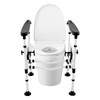 FiueStur Adjustable Toilet Safety Rails for Elderly Sturdy Support Frame