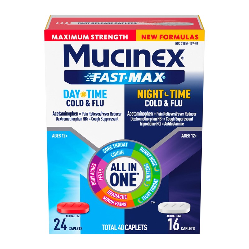 Mucinex Mucinex Fast-Max Daytime Cold & Flu & Nighttime Cold