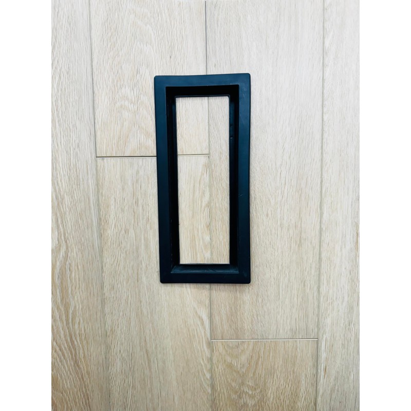 4x10 Metal Aria Floor Register Matte Black, Air Vent, Flush