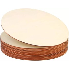 Handmade Elk Merry Christmas 12" Round Thin Birch Handmade Holiday Sign Home Wall Decor