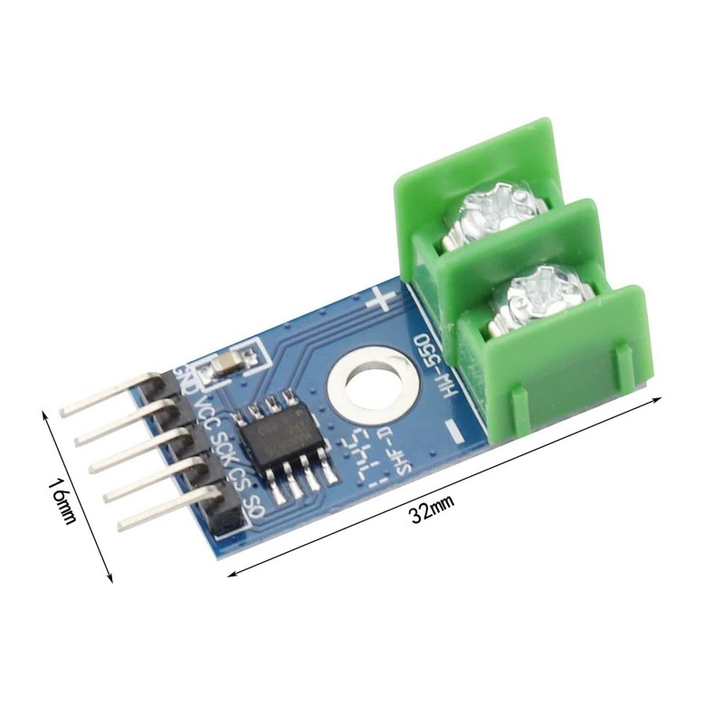 KKHMF 2pcs DC 5V MAX6675 Module + K Type Thermocouple