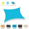 COOLBOYS 20' x 20' Sun Shade Sail Rectangle Turquoise Blue