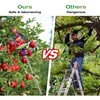 RAIN SPIRIT Fruit Picker Pole with Basket Telescoping tool extension