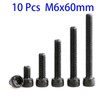 10 Pcs M6-1 x 60mm Hex Socket Head Cap Screws,