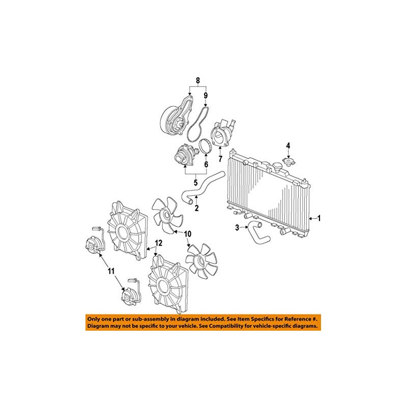 Genuine Honda 19501-5A2-A01 Radiator Water Hose
