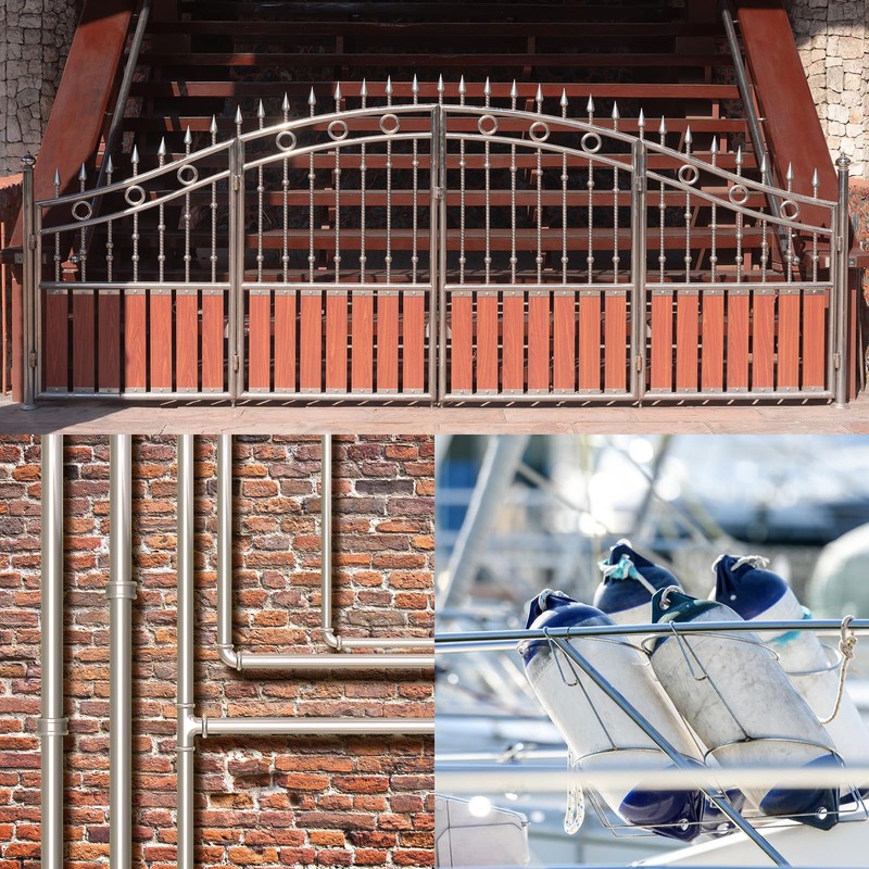 uxcell 4Pcs Rail Elbow Fitting 90 Degree 2-Way Zinc Alloy