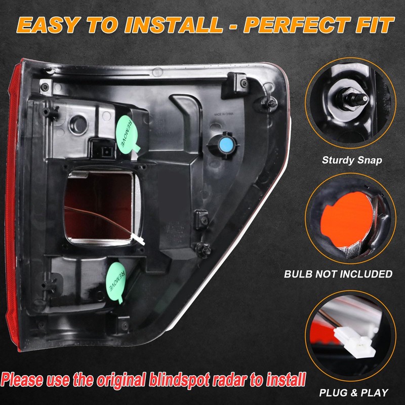 Nakuuly Tail Light with Blind Spot Compatible With 2021 2022