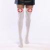 Boland 02254 Socks Stockings Nurse Nurse, White/Red, One Size
