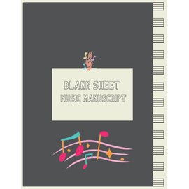 Music Notebook | Wide Staff Music Paper | Blank sheet music Notebook: Staff Paper Pad | Premium white Paper | 120 Pages, 12 Staves per Page | Full ... x 11'' high ( Botanical illustration Cover )