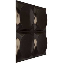 Ekena Millwork 11 7/8"W x 11 7/8"H Adonis EnduraWall Decorative 3D Wall Panel, Metallic Rust Mist (Covers 0.98 Sq. Ft.