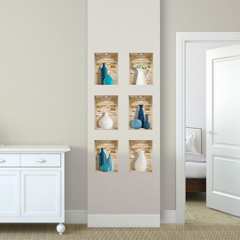 The Nisha 6 PC Pack Art Magic Pictures Peel and