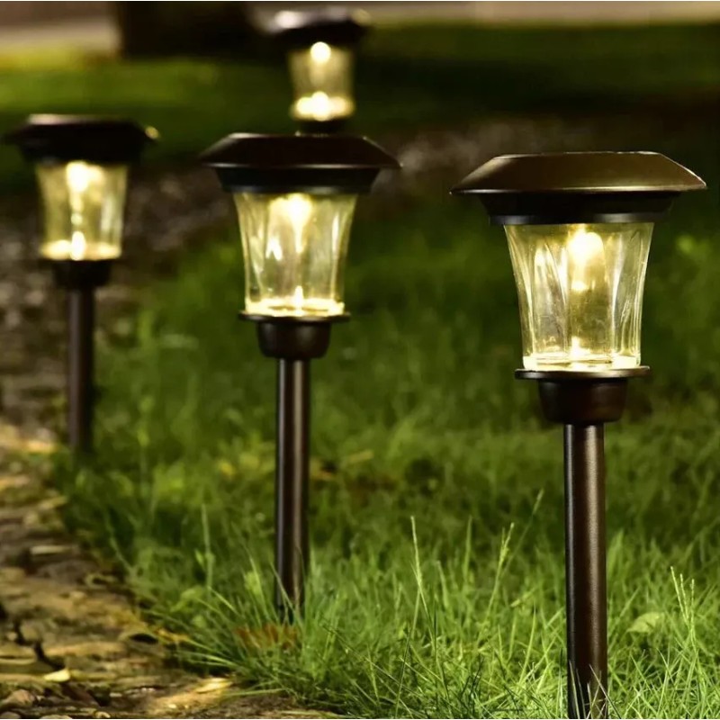 SmartYard Solar LED Large Outdoor Pathway Lights / 8 Pack