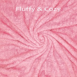 MACEVIA Fluffy Fleece Dog Blankets,Warm Soft Fuzzy Pets Blanket for Puppy,Small,Medium,Large Dogs and Cats,Plush Pet Throws for Bed,Couch,Sofa,Travel(24x29 Inch, Pink)