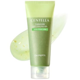 dr.pepti Centella Turnover Soft Peeling Gel - Exfoliante Facial Coreano Con Aha Bha Pha Lha, 6 Péptidos - Eliminación De Piel Muerta Para Piel Opaca Y