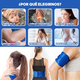 compresa de gel frio y calor,bolsa de gel para frio y calor compresa fria Bolsa Hielo Reutilizable 2 PCS,Bolsas Hielo para Alivia Muscular,Compresa Fria Calientes Reutilizable 44*18cm