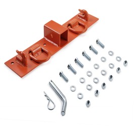 OneChoi Tractor Bucket Hooks Bolt on Hooks 2” Receiver, G70 Grade Grab Hooks, Forged D Rings, Tow Hook Bolts for Universal Tractor Buckets (Black 1.5“ Bolt)