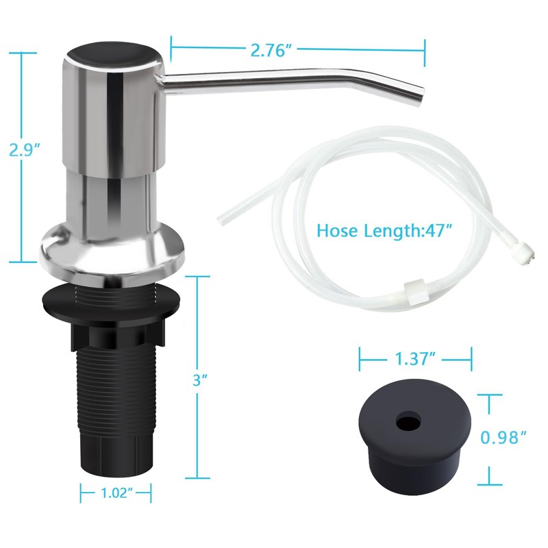izolor Soap Dispenser for Kitchen Sink, Kichen Sink Soap Dispenser,