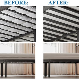 RLDVAY Bunkie Board Full(54x75), Improve Comfort and Support 8mm (Thickness), Bunky Board for Mattress/Bed, Noise Minimizing, Easy Assemble Bed Boards for Under Mattress Support