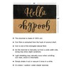 Rugsmith Black Tufted Hello Goodbye Reverse Doormat, 24"x36"