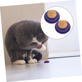 WOONEKY 2pcs Catnip Energy Balls Edible Licking Treats for Cats Nutritional Gel Candy for Healthy Digestion and Vitamins for Indoor Kittens and Cats