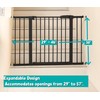 29"-57" Baby and Pet Safety Gate, 30" Tall Metal Walk-Thru