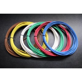 Audiopipe 12 GAUGE 6 WAY TRAILER WIRE KIT 25 FT EA LIGHT BRAKE POWER GROUND BATTERY AWG