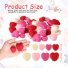 Geosar Valentine's Day Felt Hearts Heart Shaped Felt Wool Bead