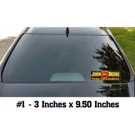 Vintage John Deere Farm Implements - Vintage  1930's Historic Emblem Sticker Decal - 6.50" in x 20.46" in