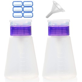 Acetone Pump Dispenser Push Down Pump Dispenser Lockable Alcohol Dispenser Bottle 2 Packs 180ml One-Touch Pump Dispenser Empty Bottle For Alcohol,Acetone,Nail Polish & Makeup Remover, Toner ect.