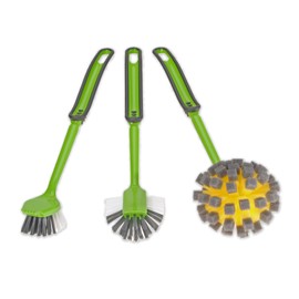 Brushmann Dish Brush - Washing Up Brush - Dishwash Brush Set 3 Piece