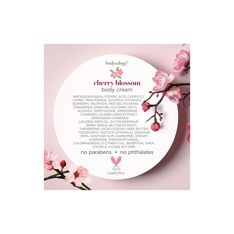 Bodycology Crema Corporal de Karité, Cherry Blossom, 8 oz