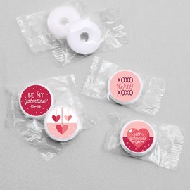 Big Dot of Happiness Big Dot of Happiness Happy Galentines Day - Valentines Day Party Round Candy Sticker Favors - Labels Fit Chocolate Candy (1 sheet of 108)