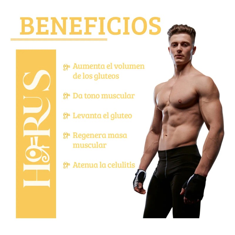 Suplemento Peptonas Crecimiento Muscular Glúteos Horus 90cap Sin Sabor